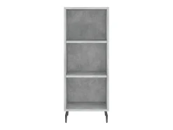 Aparador alto Gris hormigón 34,5x34x180 cm Madera de ingeniería