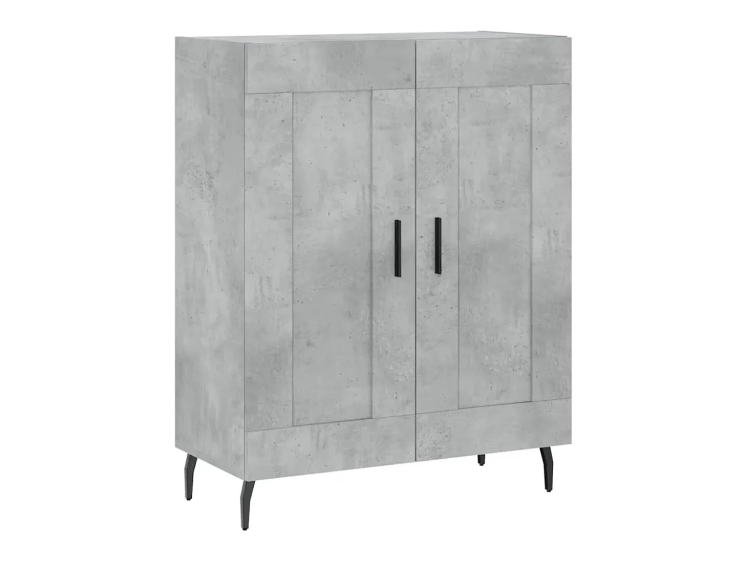 Aparador alto Gris hormigón 69,5x34x180 cm Madera de ingeniería