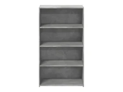 Aparador alto gris hormigón 70x41x124 cm madera de ingeniería