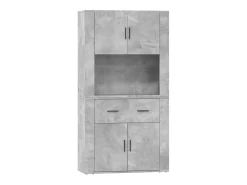 Aparador alto Gris hormigón Madera de ingeniería