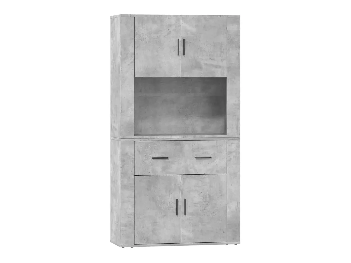 Aparador alto Gris hormigón Madera de ingeniería