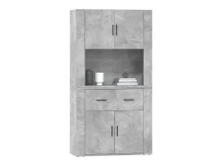 Aparador alto Gris hormigón Madera de ingeniería