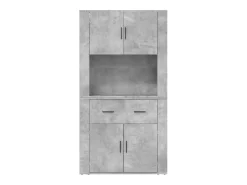 Aparador alto Gris hormigón Madera de ingeniería
