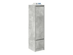 Aparador alto gris hormigón 29,5x34x119,5 cm madera ingeniería