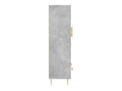 Aparador alto gris hormigón 69,5x31x115 cm madera de ingeniería