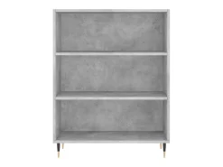 Aparador alto Gris hormigón 69,5x34x180 cm Madera de ingeniería