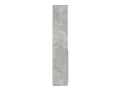 Aparador alto gris hormigón 50x35x180 cm madera de ingeniería