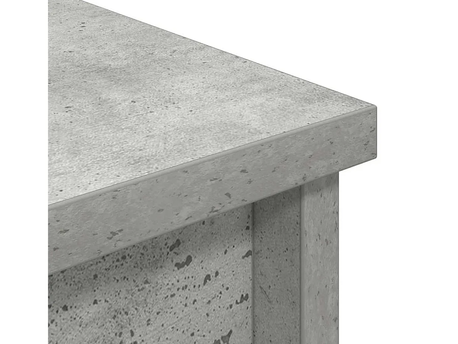 Aparador alto gris hormigón 50x35x180 cm madera de ingeniería