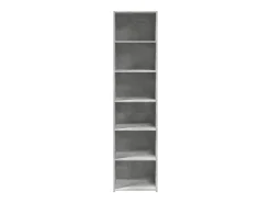 Aparador alto gris hormigón 45x41x185 cm madera de ingeniería