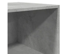 Aparador alto gris hormigón 45x41x185 cm madera de ingeniería