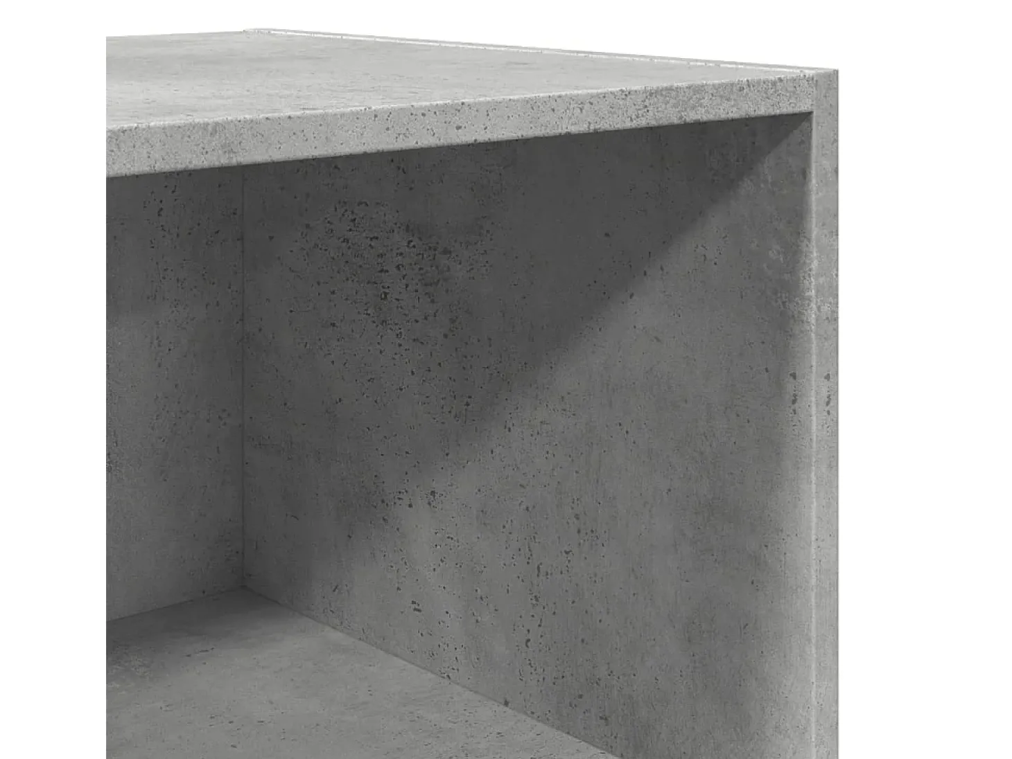 Aparador alto gris hormigón 45x41x185 cm madera de ingeniería