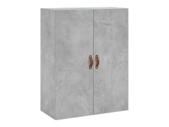 Aparador alto Gris hormigón 69,5x34x180 cm Madera de ingeniería
