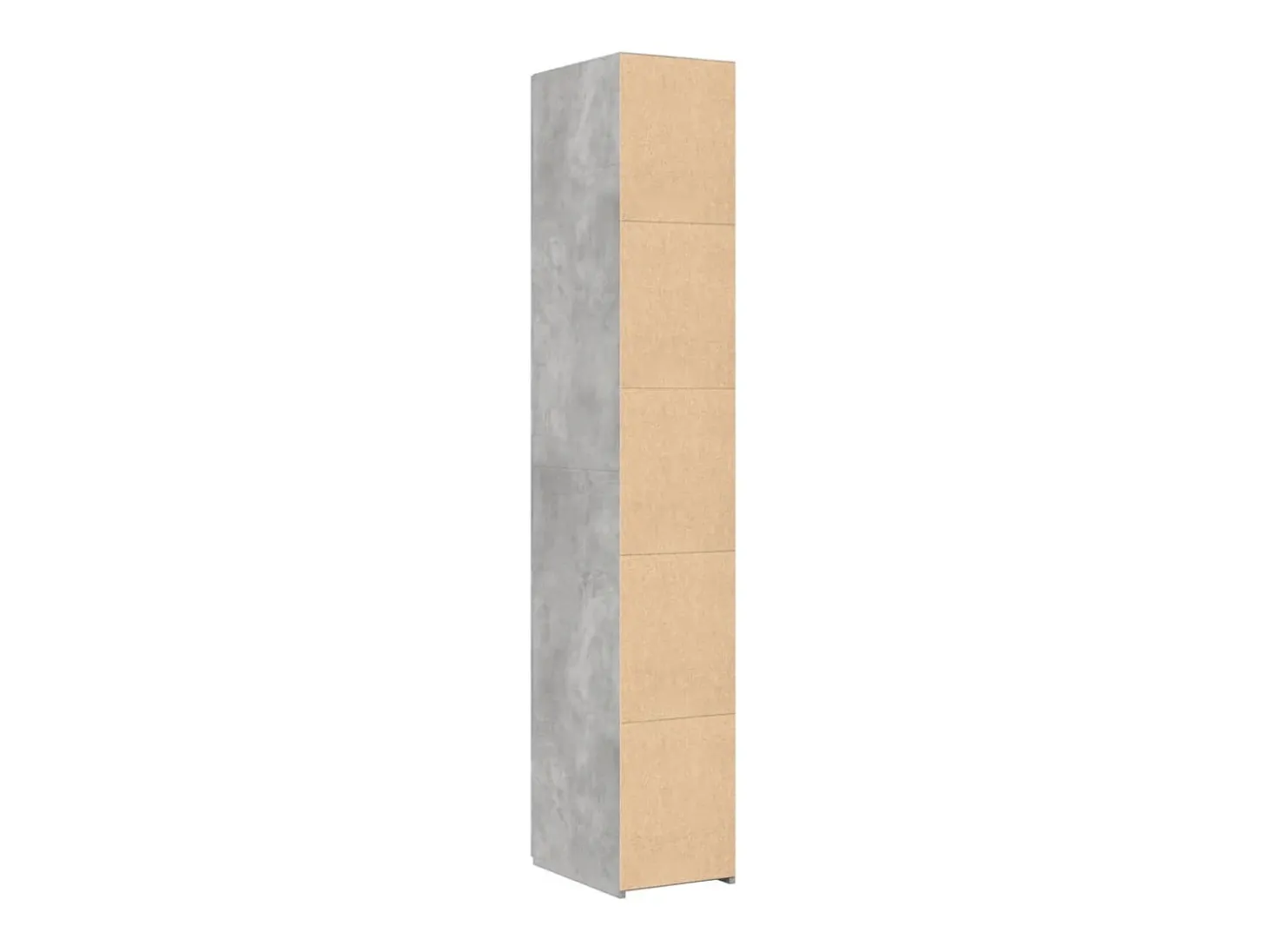Aparador alto gris hormigón 30x42,5x185 cm madera de ingeniería