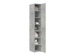 Aparador alto gris hormigón 30x42,5x185 cm madera de ingeniería