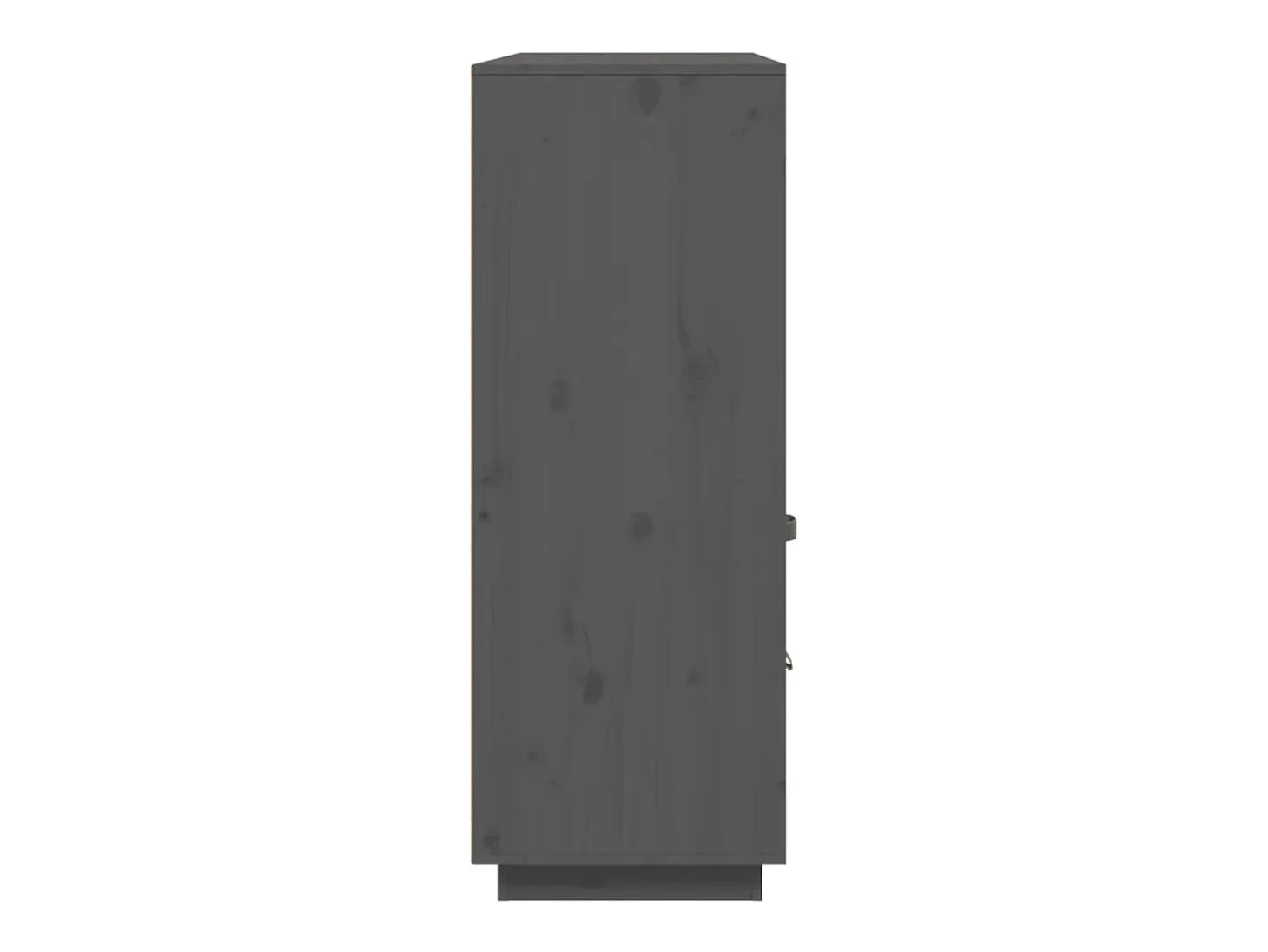 Aparador alto Gris 100x40x108,5 cm Madera maciza de pino