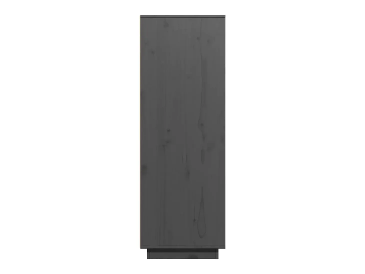 Aparador alto Gris 60x40x116,5 cm Madera maciza de pino