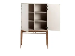 Aparador alto madera beige y nogal 3073 ANGEL CERDA