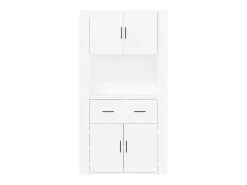 Aparador alto madera contrachapada blanco