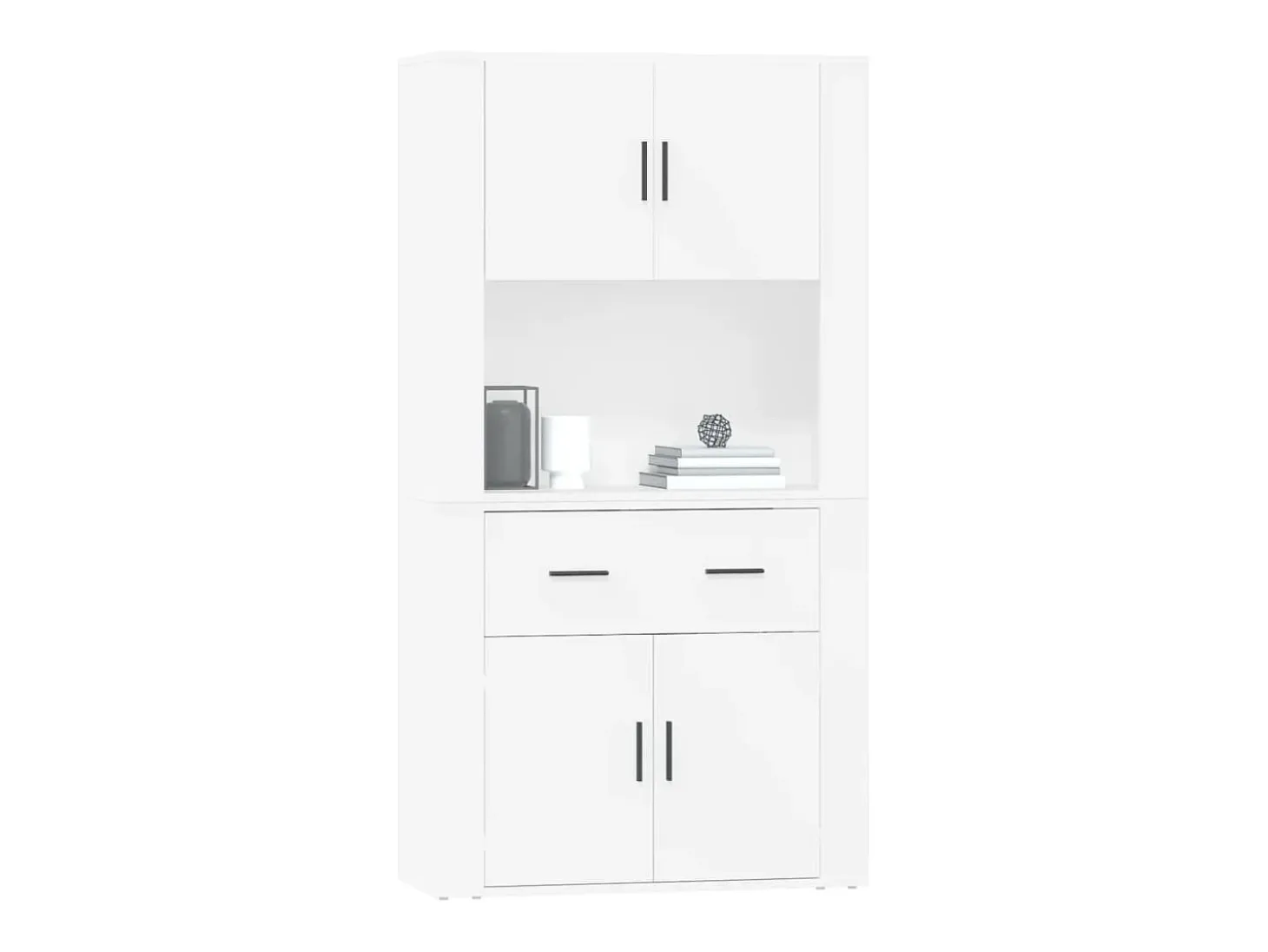 Aparador alto madera contrachapada blanco