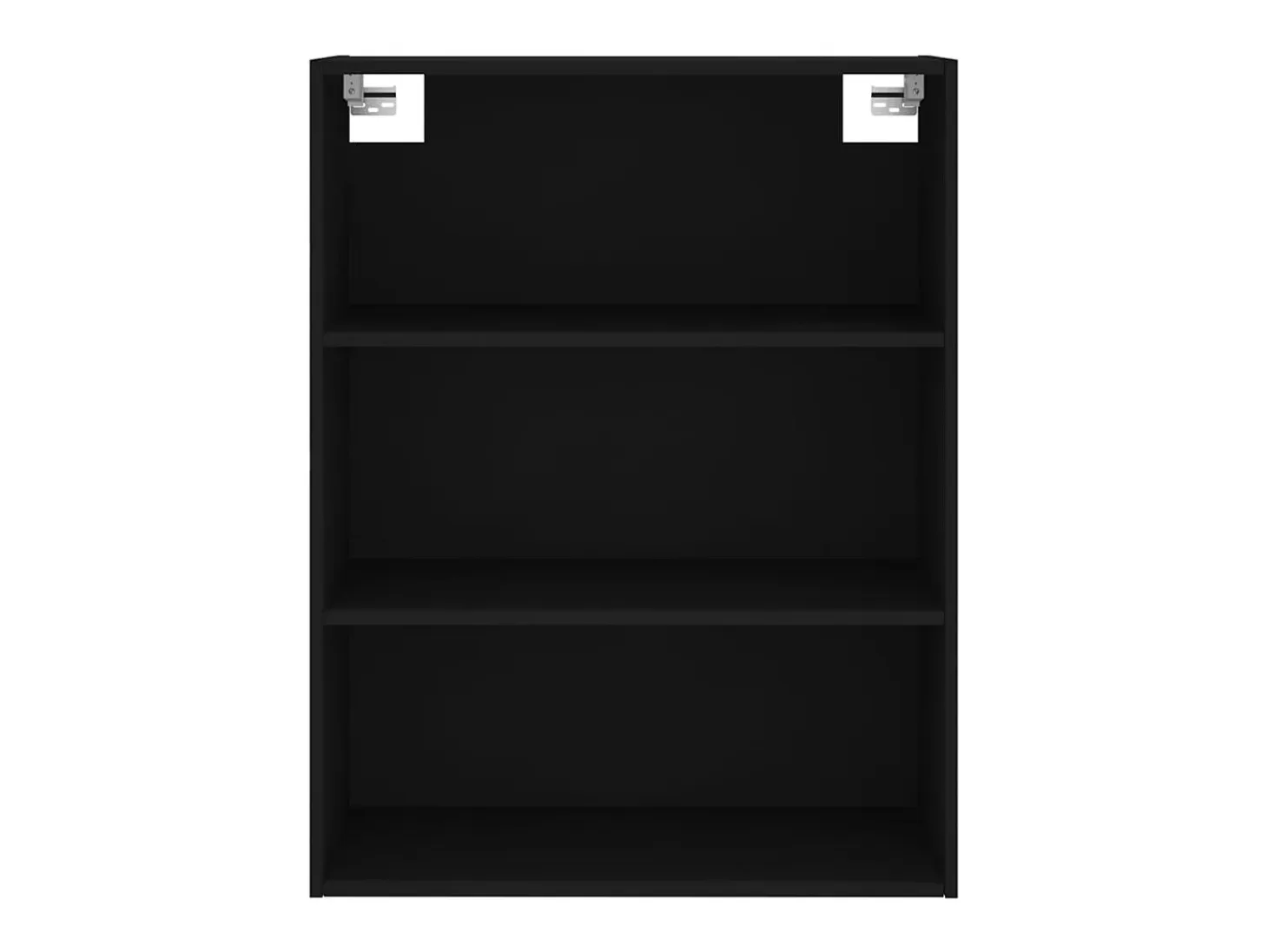 Aparador alto madera contrachapada negro 69,5x34x180 cm