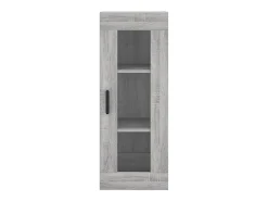 Aparador alto madera contrachapada gris Sonoma 34,5x34x180 cm