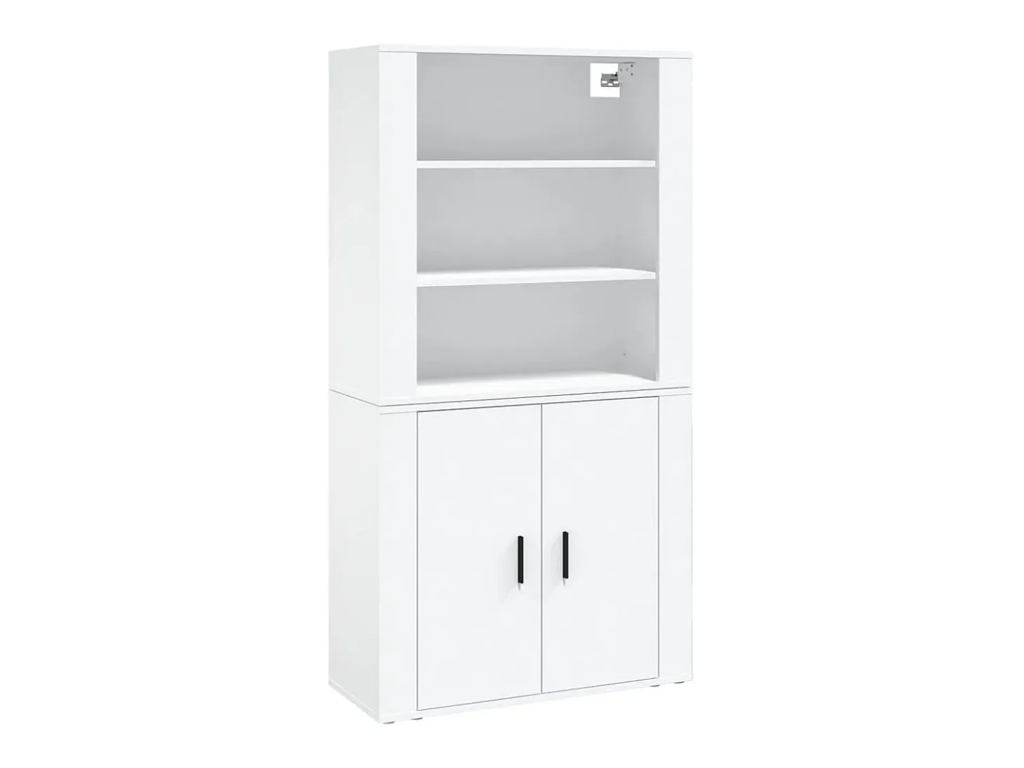Aparador alto madera contrachapada blanco ES94727