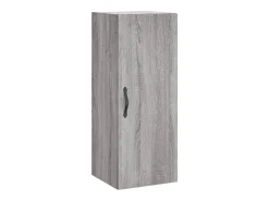 Aparador alto madera contrachapada gris Sonoma 34,5x34x180 cm ES53268