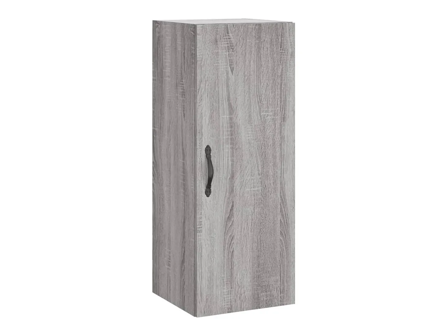 Aparador alto madera contrachapada gris Sonoma 34,5x34x180 cm ES53268