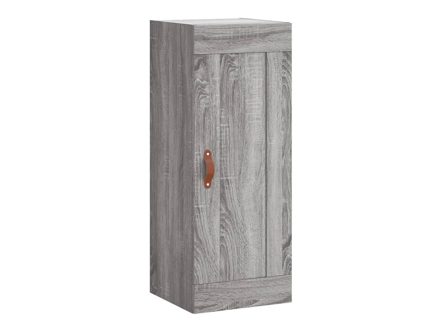 Aparador alto madera contrachapada gris Sonoma 34,5x34x180 cm