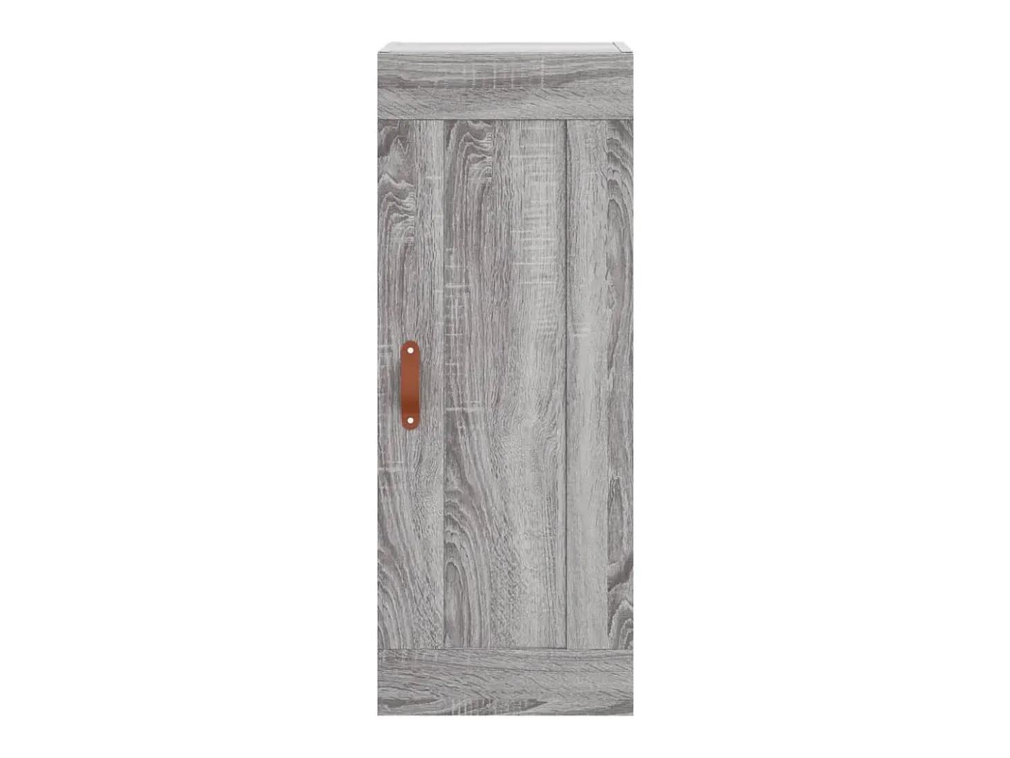 Aparador alto madera contrachapada gris Sonoma 34,5x34x180 cm