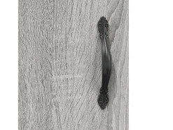 Aparador alto madera contrachapada gris sonoma 69,5x34x180 cm