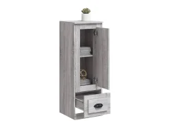Aparador alto madera contrachapada gris Sonoma 36x35,5x103,5 cm ES11301