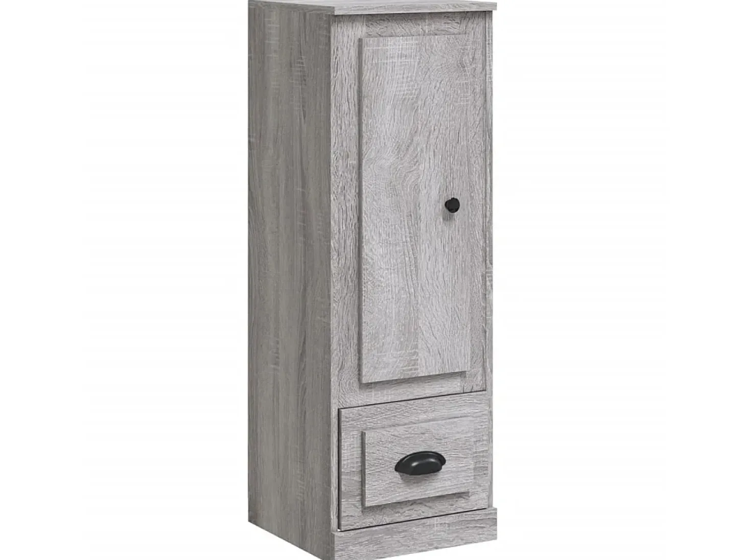 Aparador alto madera contrachapada gris Sonoma 36x35,5x103,5 cm ES11301
