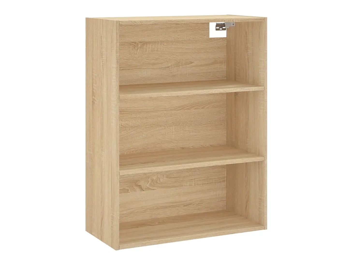 Aparador alto madera contrachapada color roble 69,5x34x180 cm