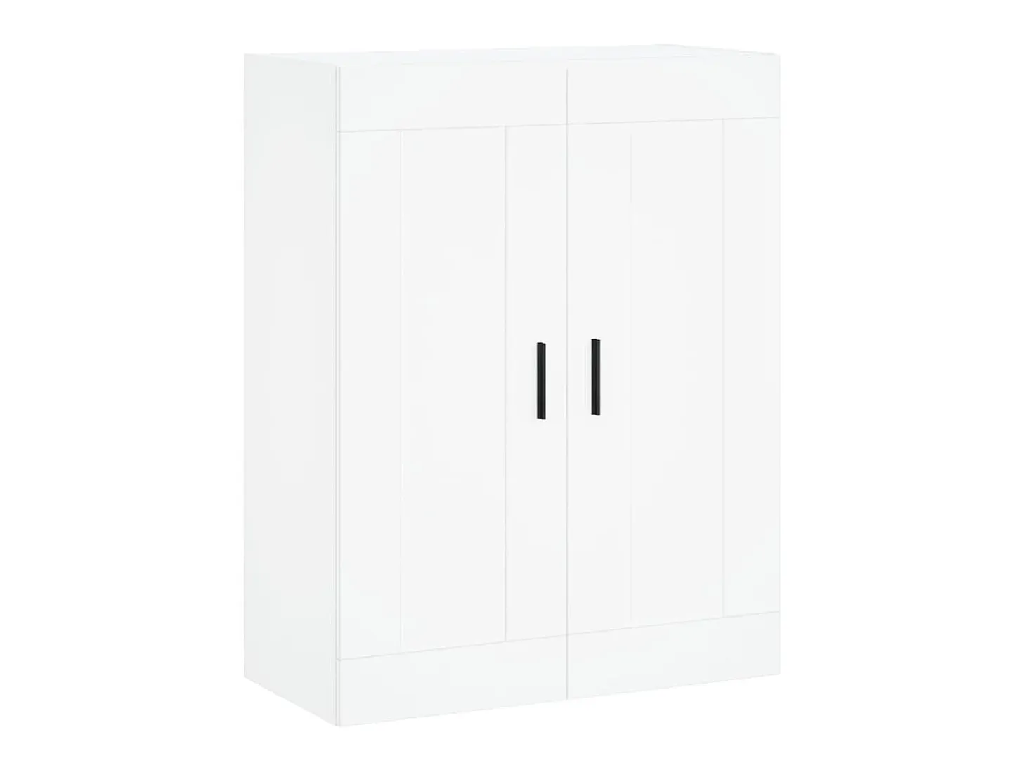 Aparador alto madera contrachapada blanco 69,5x34x180 cm ES25589
