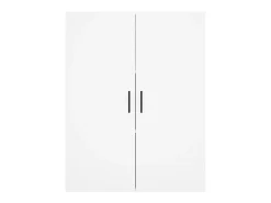 Aparador alto madera contrachapada blanco 69,5x34x180 cm
