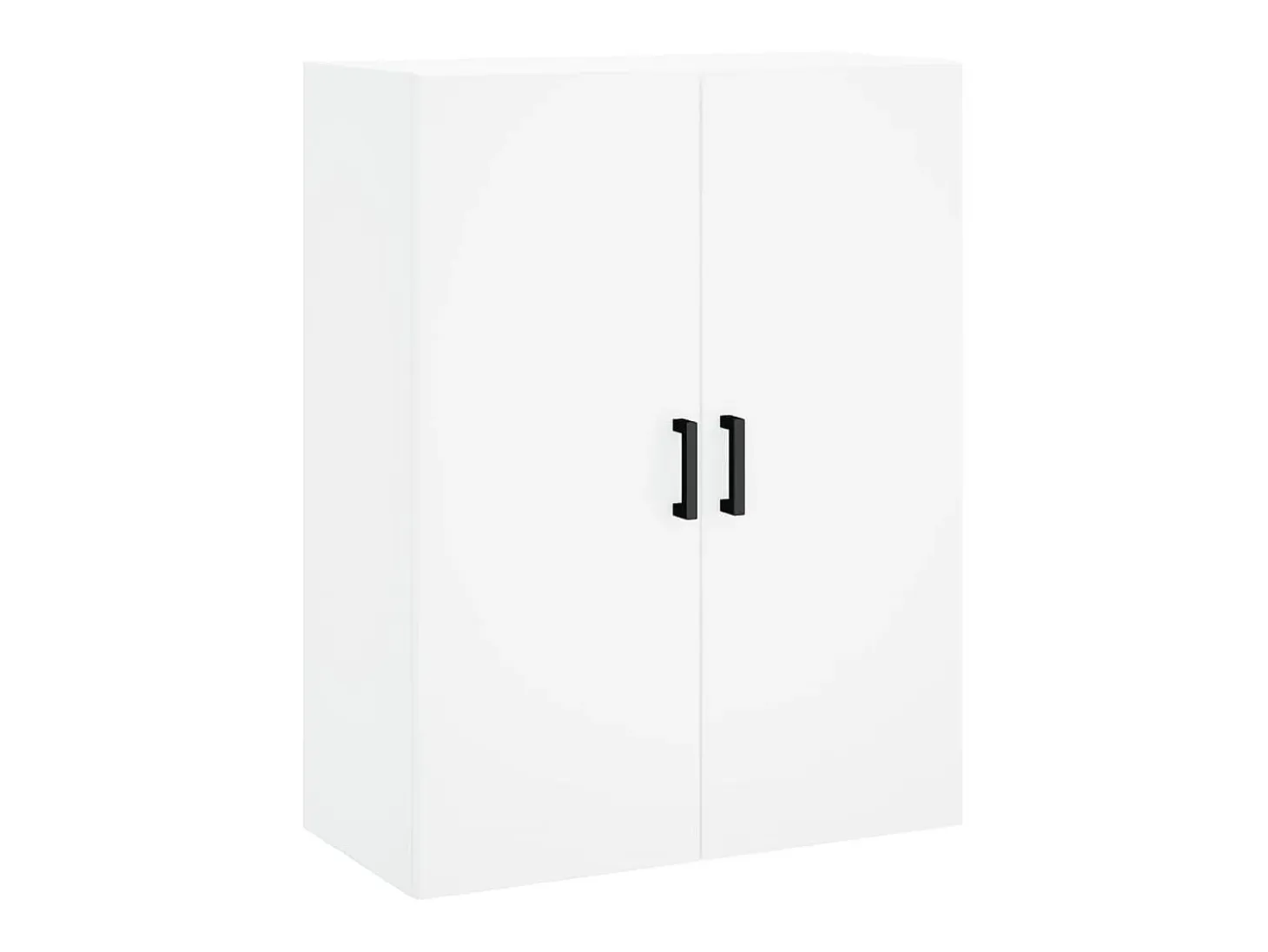 Aparador alto madera contrachapada blanco 69,5x34x180 cm ES48723