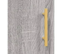 Aparador alto madera contrachapada gris sonoma 69,5x34x180 cm