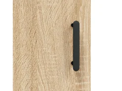 Aparador alto madera contrachapada color roble 69,5x34x180 cm
