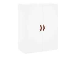 Aparador alto madera contrachapada blanco 69,5x34x180 cm ES79435