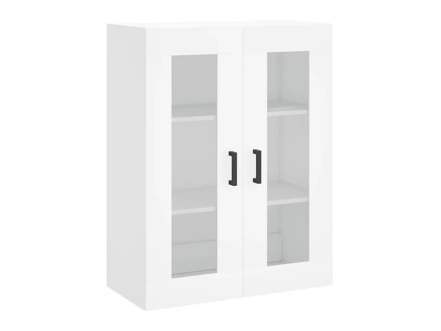 Aparador alto madera contrachapada blanco 69,5x34x180 cm ES42238