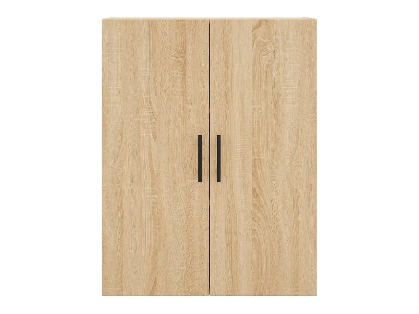 Aparador alto madera contrachapada color roble 69,5x34x180 cm