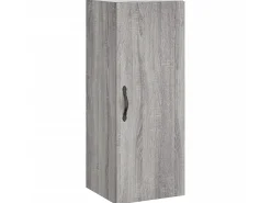 Aparador alto madera contrachapada gris Sonoma 34,5x34x180 cm ES23845