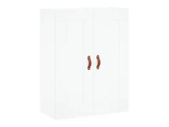 Aparador alto madera contrachapada blanco 69,5x34x180 cm ES71204