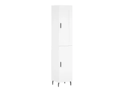 Aparador alto madera contrachapada blanco 34,5x34x180 cm ES99915