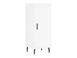 Aparador alto madera contrachapada blanco 34,5x34x180 cm ES99915