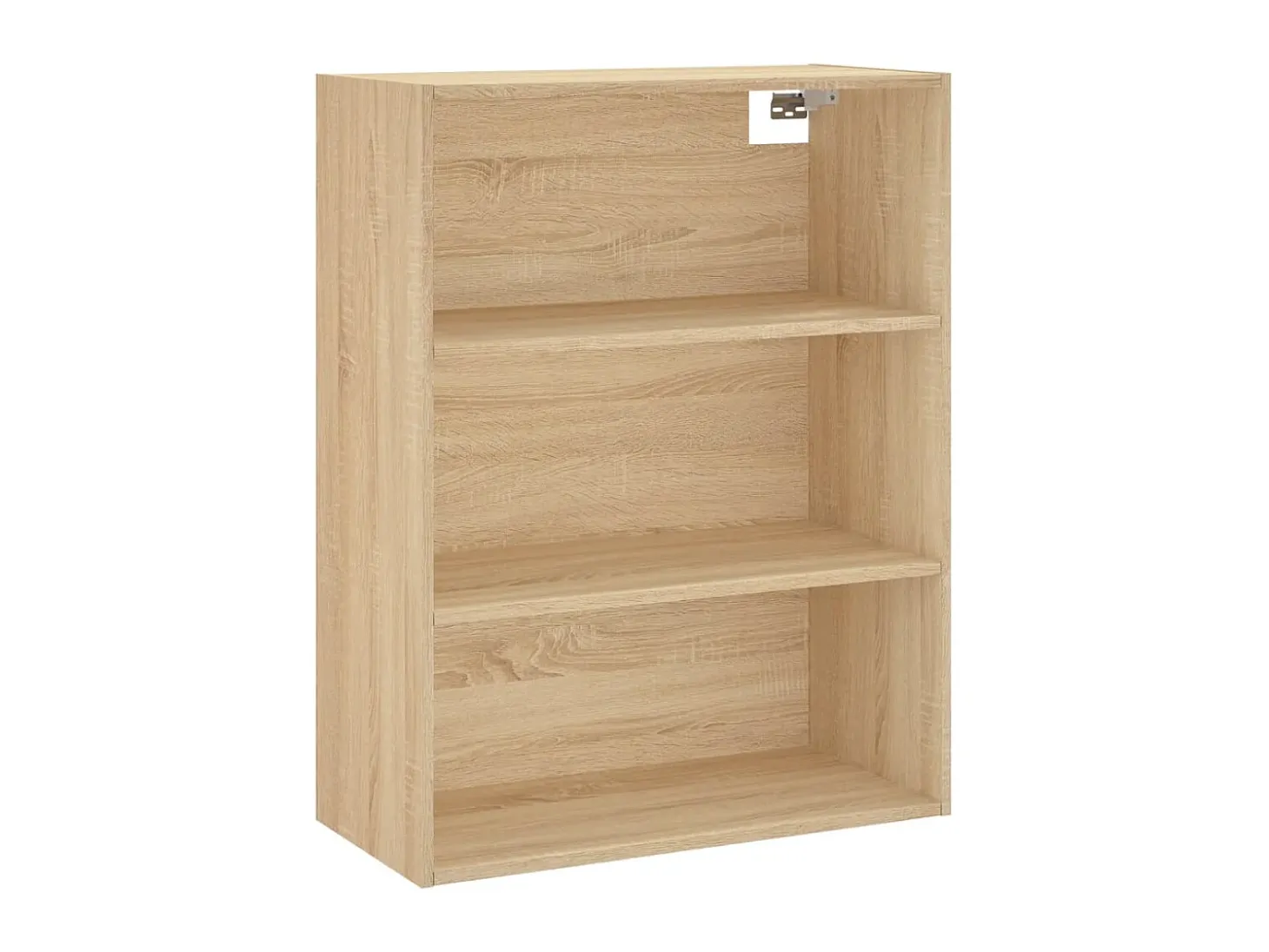 Aparador alto madera contrachapada color roble 69,5x34x180 cm ES96758