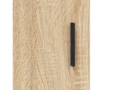 Aparador alto madera contrachapada color roble 69,5x34x180 cm