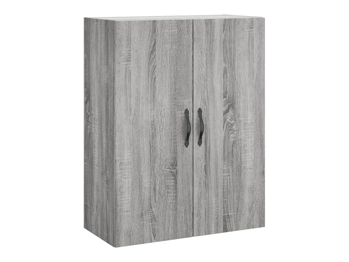 Aparador alto madera contrachapada gris sonoma 69,5x34x180 cm ES53041