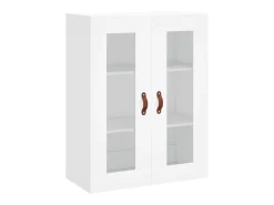Aparador alto madera contrachapada blanco 69,5x34x180 cm ES17588